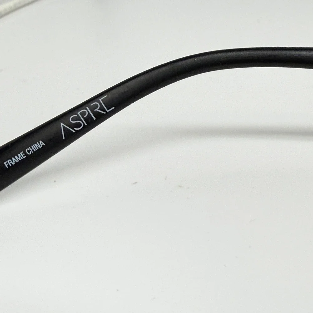 Aspire Special‎ Grey Eyeglass Frames 52-17-145 Clear Lens Rectangle Mens Womens